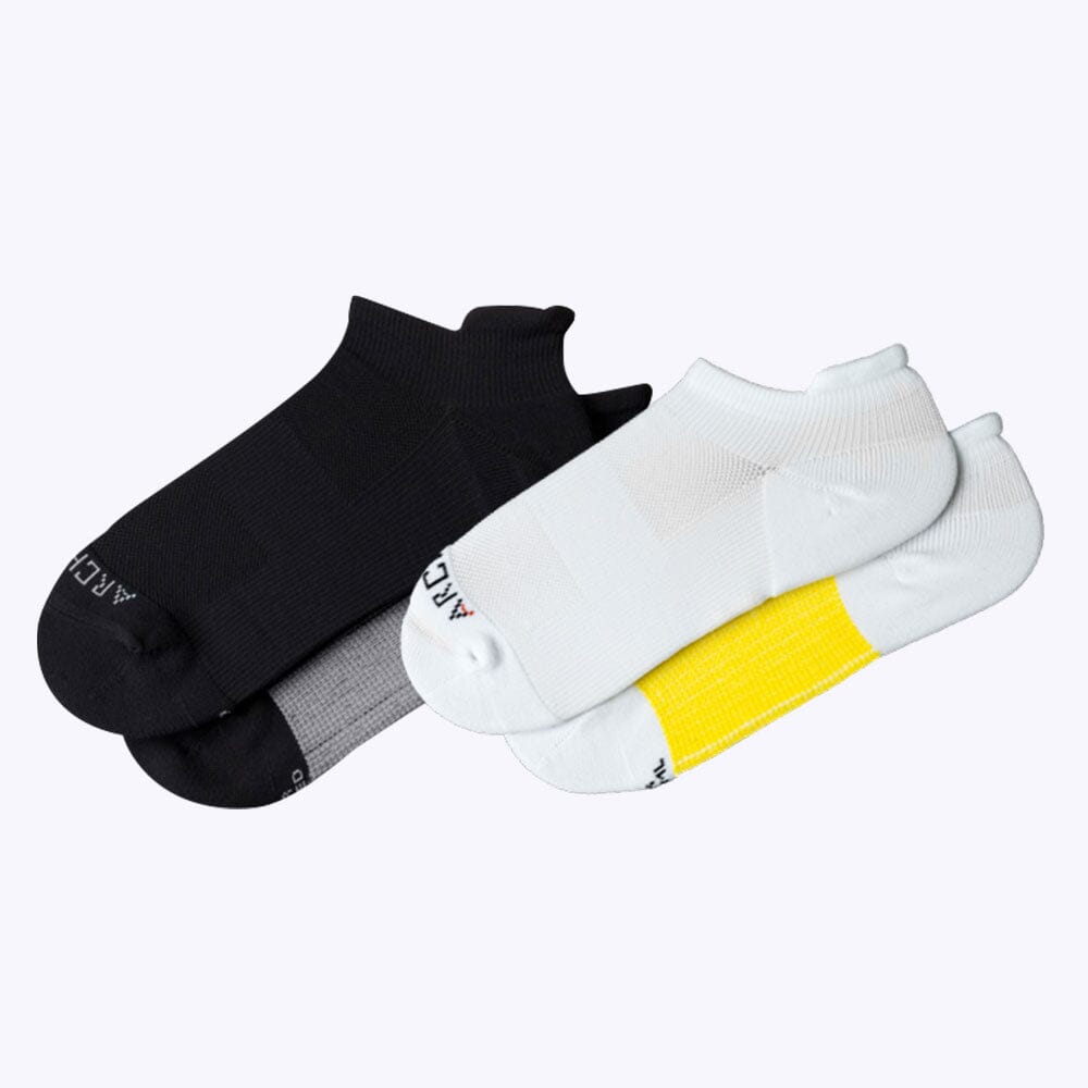 ArchTek® Ankle Socks Bundles athletic socks ArchTek 4 Pack White/Black Combo Small