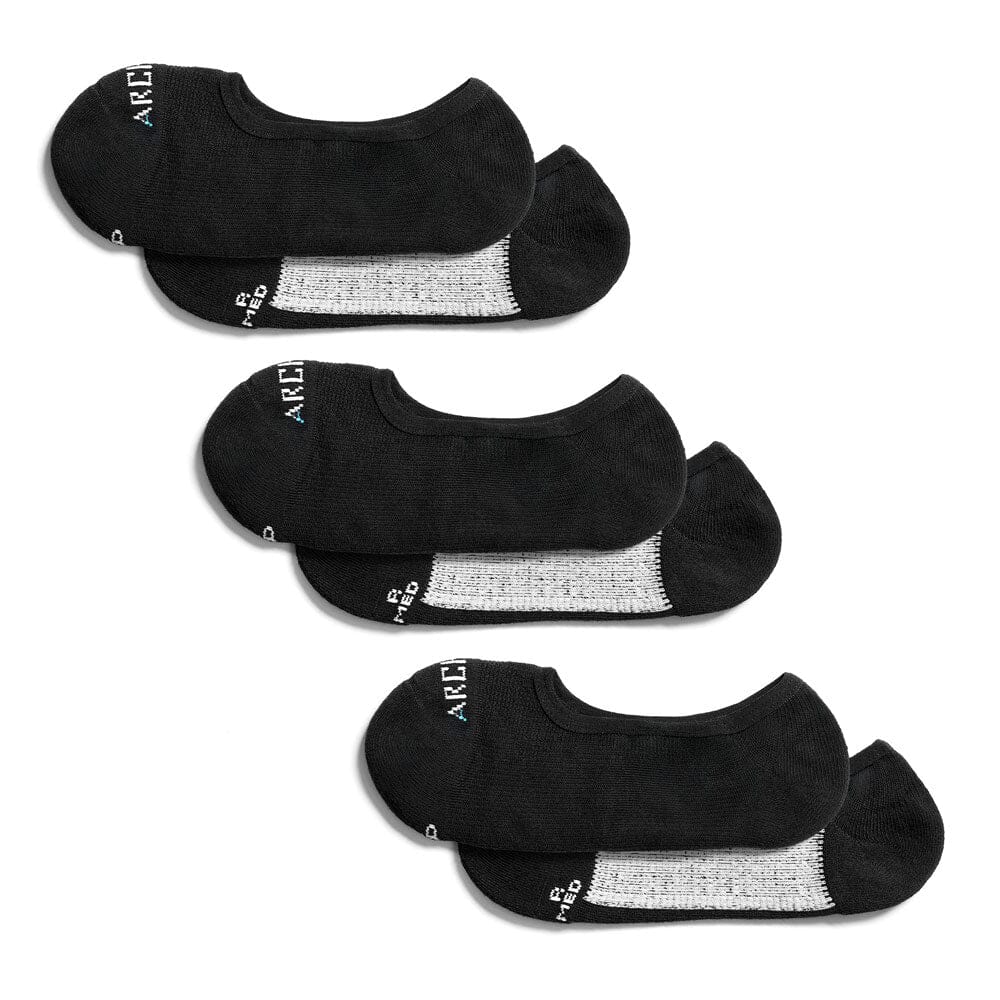 ArchTek® No Show Socks Bundles athletic socks ArchTek Black 3 Pack Small